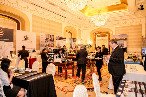 Exhibitors getting ready to present their brands at the 2017 Ho Chi Minh EB-5 Delegation